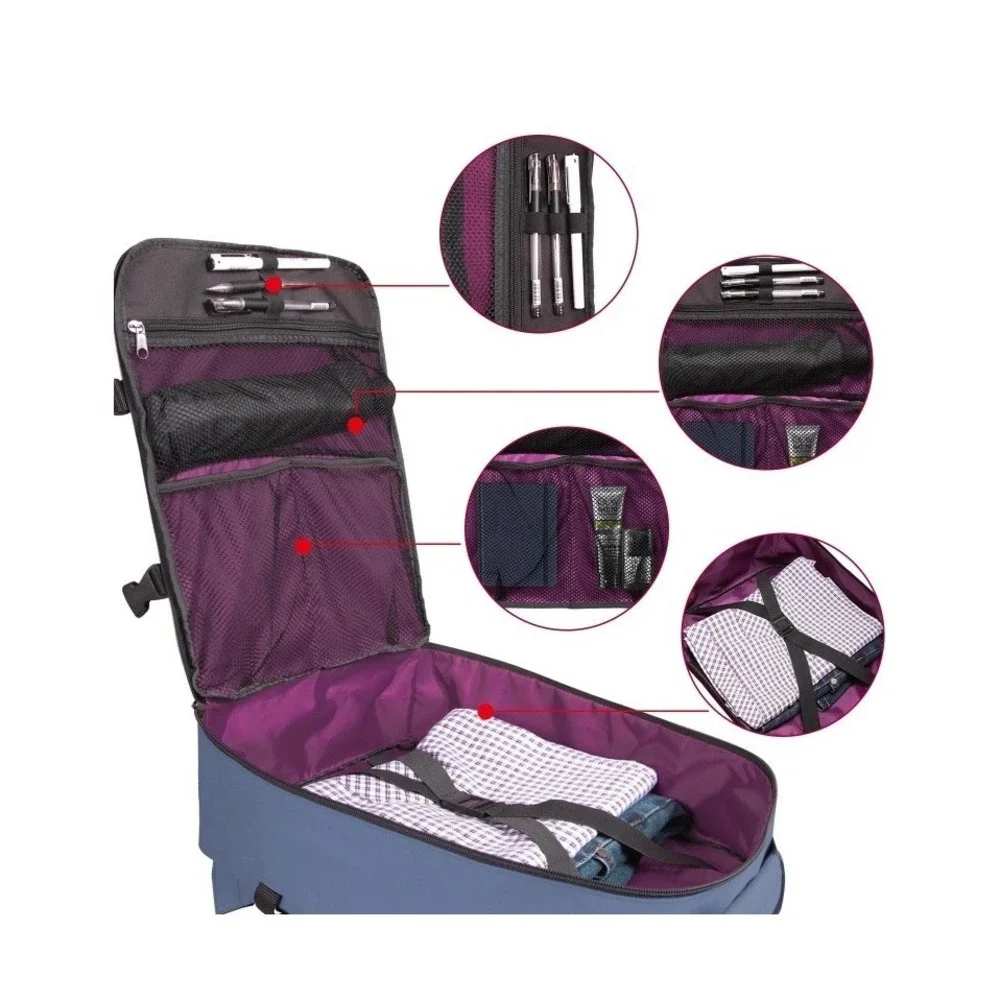Rangeland Small Carry-on Backpack Flight Approved Lightweight Pink